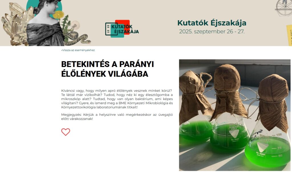 Részt vettünk a Kutatók Éjszakáján